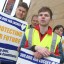 PCS strike for a living wage