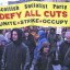 Standing against cuts